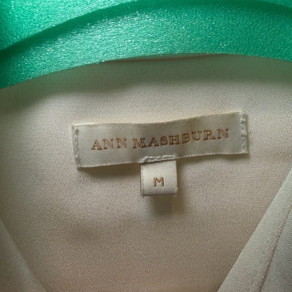 ANN MASHBURN Cream Silk Shirt - Picture 2 of 6